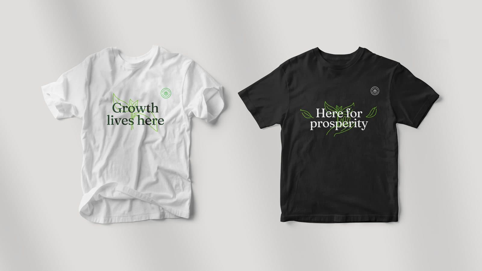 White and black SMEDAN tees: Growth lives here, Here for prosperity