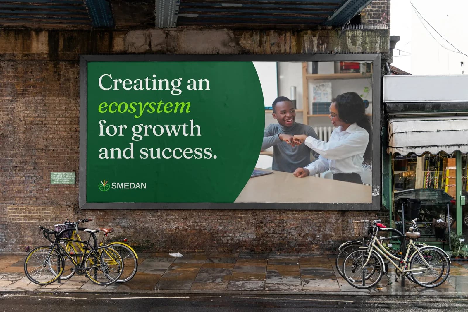 A street billboard: Creating an ecosystem for growth and success
