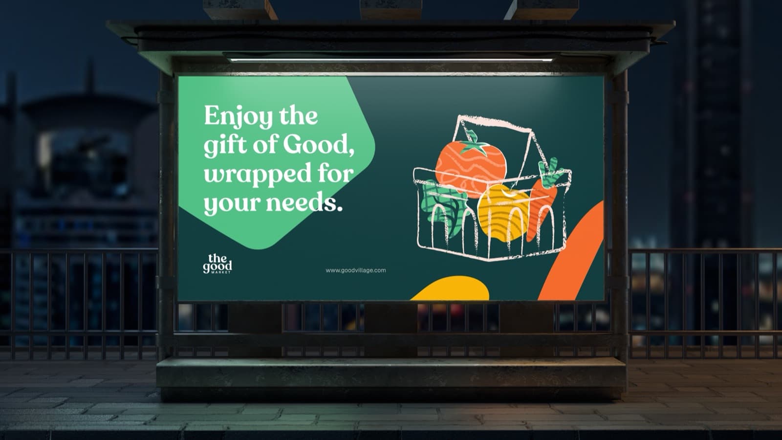 A bus shelter: the Gift of Good